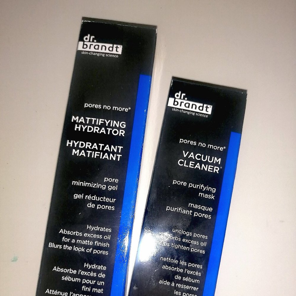 Dr. Brandt pores no morePore Minimizing Gel and Vacuum Cleaner Mask
